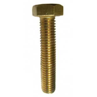 M6 x 12mm Brass Hex Head Set Screw